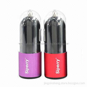 1A Mini USB Car Charger for iPhone & iPad with 12-24V AC Voltage